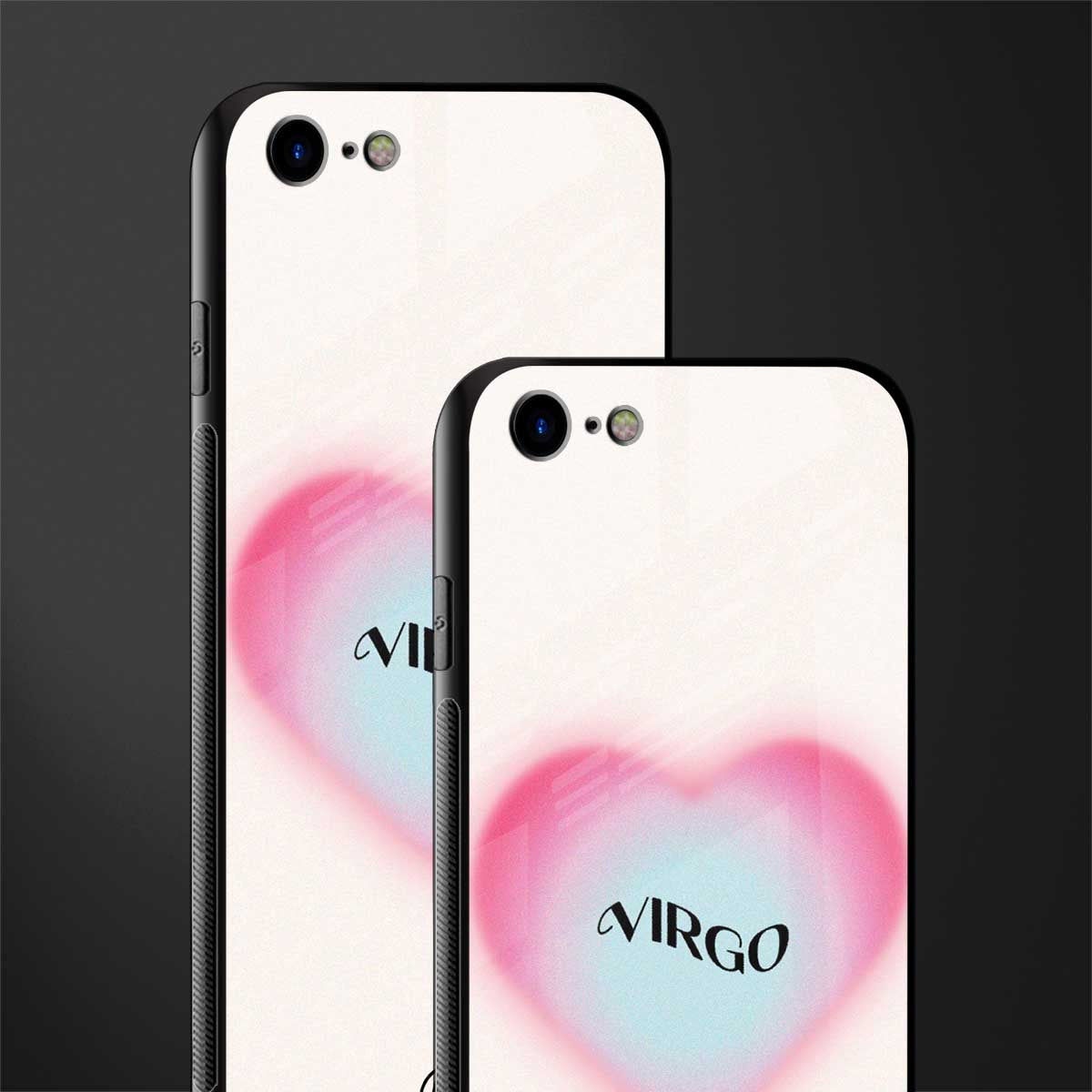 virgo minimalistic glass case for iphone se 2020 image-2