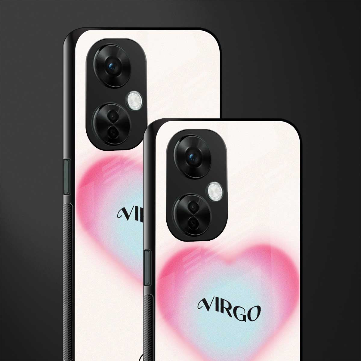 virgo minimalistic back phone cover | glass case for oneplus nord ce 3 lite