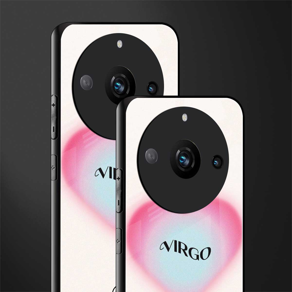 virgo minimalistic back phone cover | glass case for realme 11 pro 5g