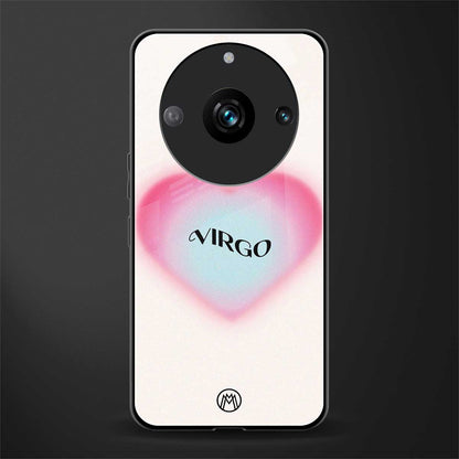 virgo minimalistic back phone cover | glass case for realme 11 pro 5g