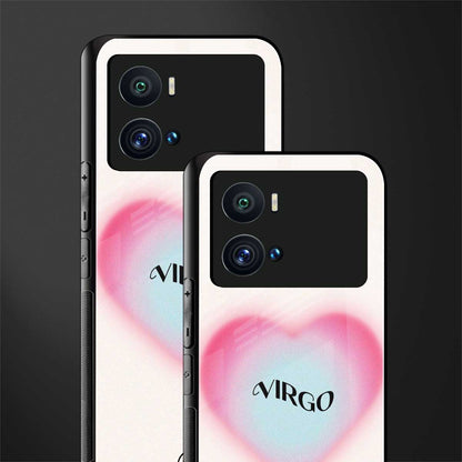 virgo minimalistic back phone cover | glass case for iQOO 9 Pro