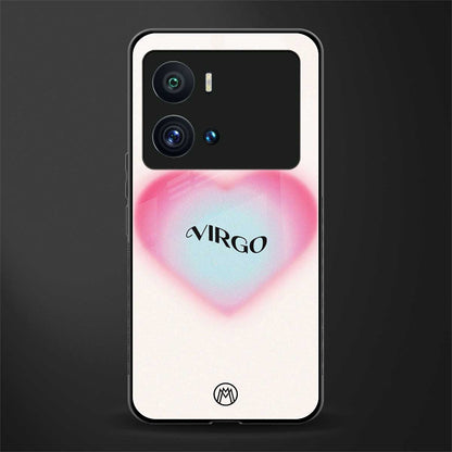 virgo minimalistic back phone cover | glass case for iQOO 9 Pro