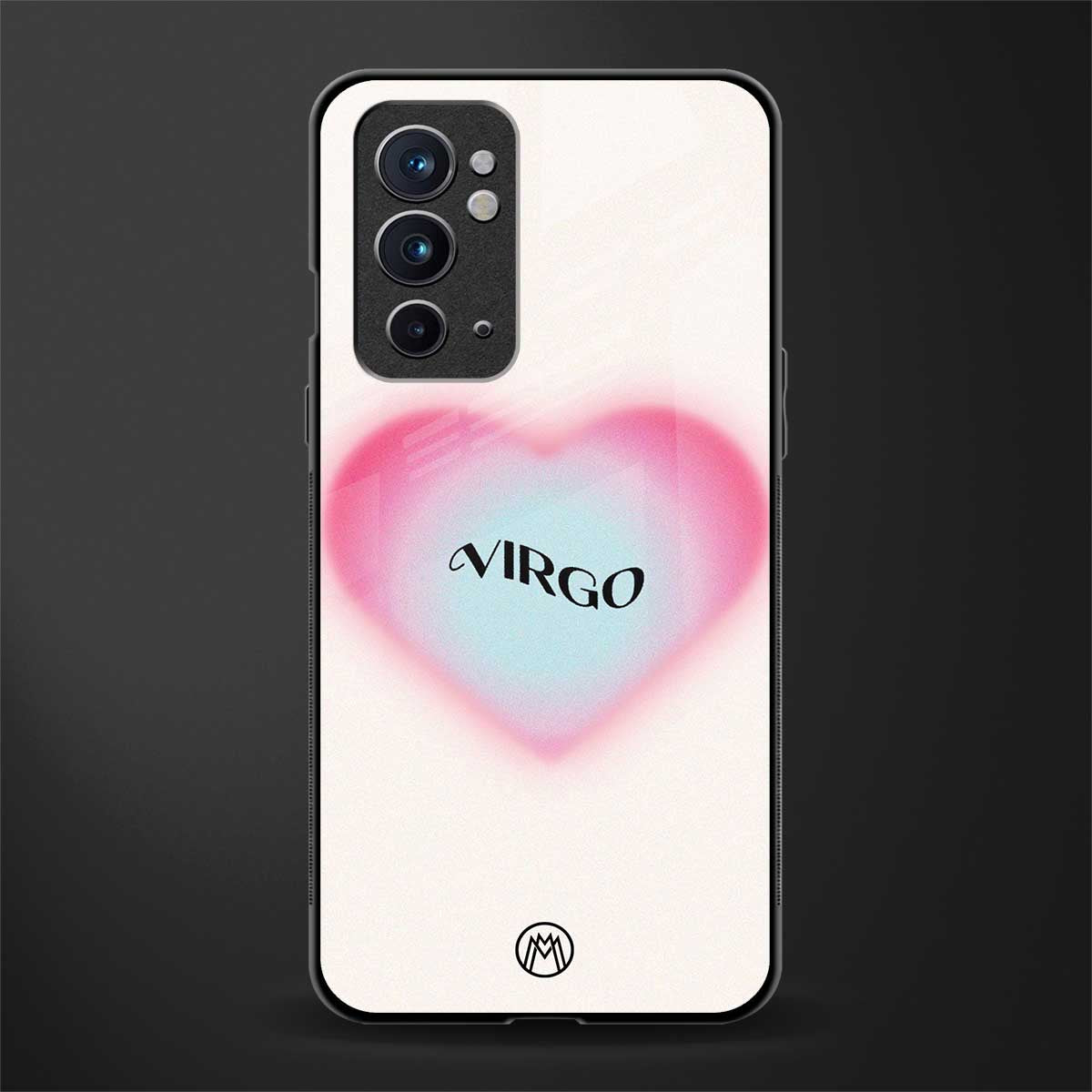 virgo minimalistic glass case for oneplus 9rt image