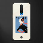 vogue lady glass case for poco x2 image