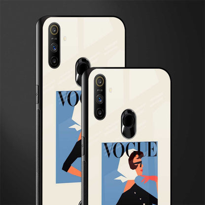 vogue lady glass case for realme narzo 10a image-2