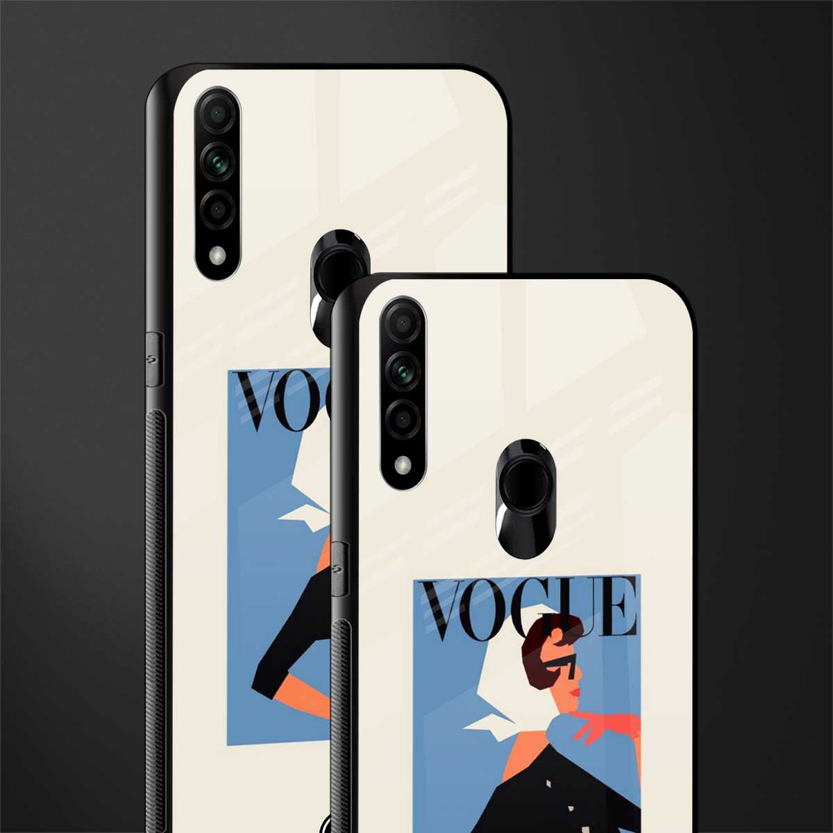 vogue lady glass case for oppo a31 image-2