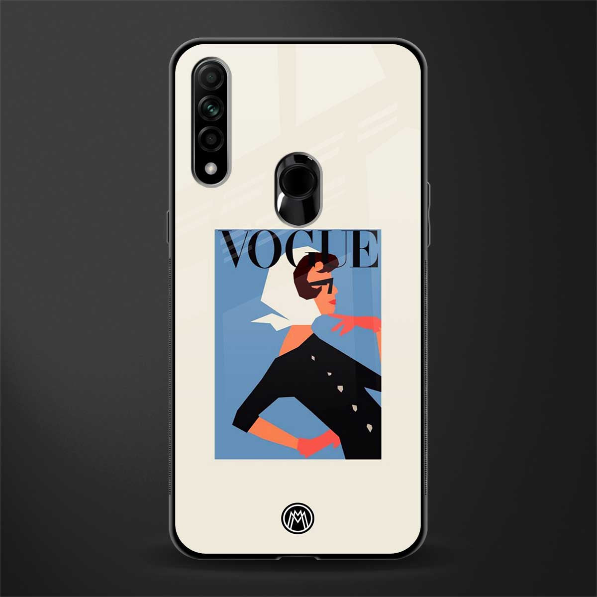 vogue lady glass case for oppo a31 image