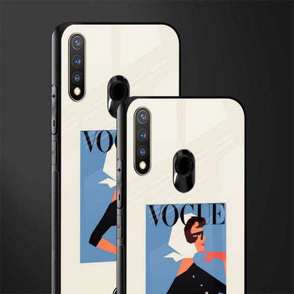 vogue lady glass case for vivo u20 image-2