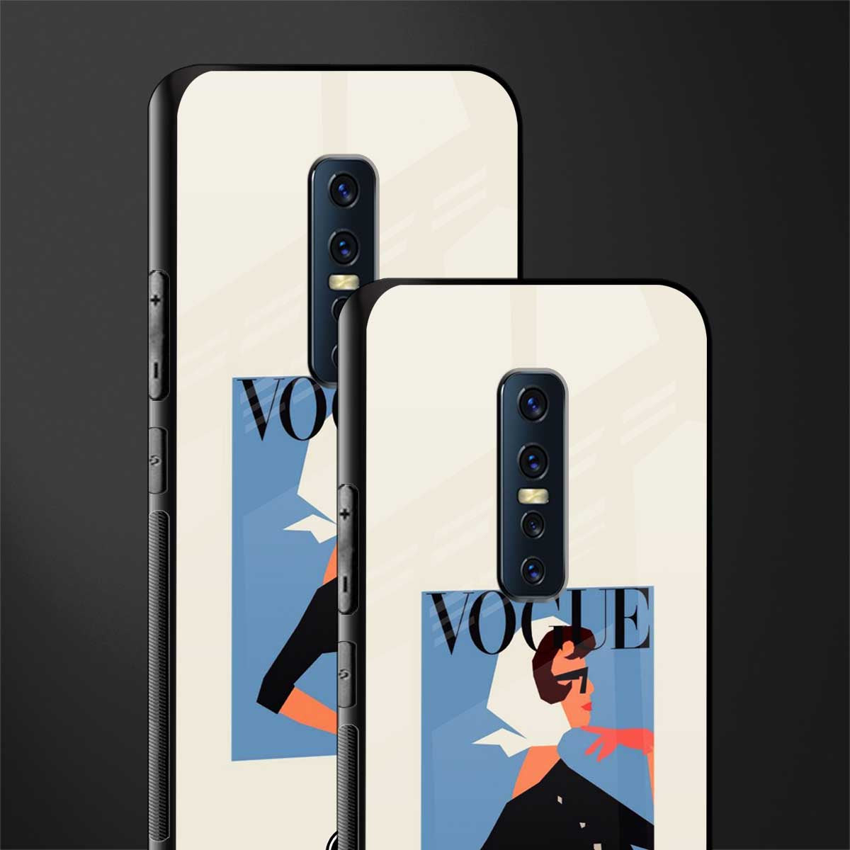 vogue lady glass case for vivo v17 pro image-2