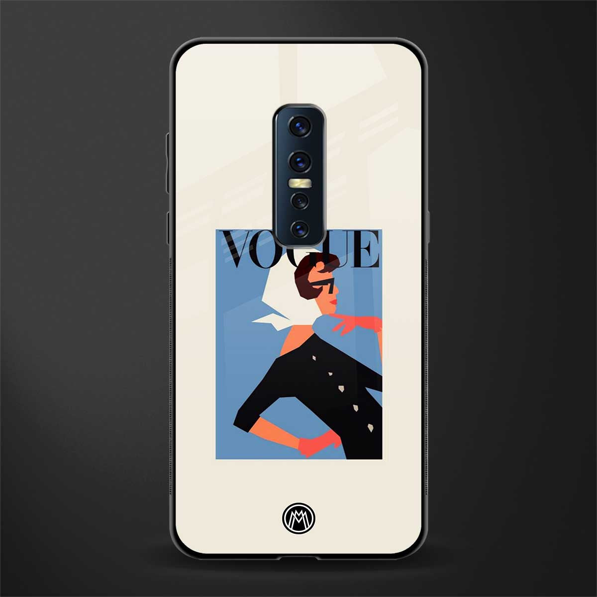 vogue lady glass case for vivo v17 pro image