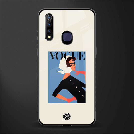 vogue lady glass case for vivo z1 pro image