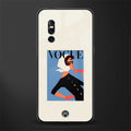 vogue lady glass case for vivo v15 pro image