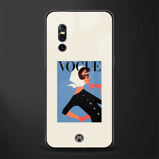 vogue lady glass case for vivo v15 pro image