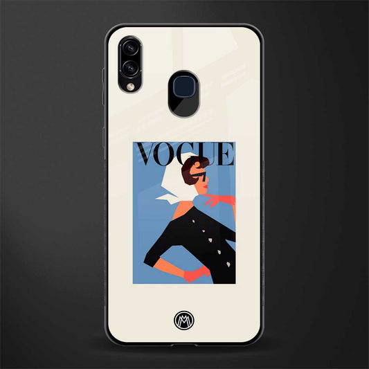 vogue lady glass case for samsung galaxy m10s image