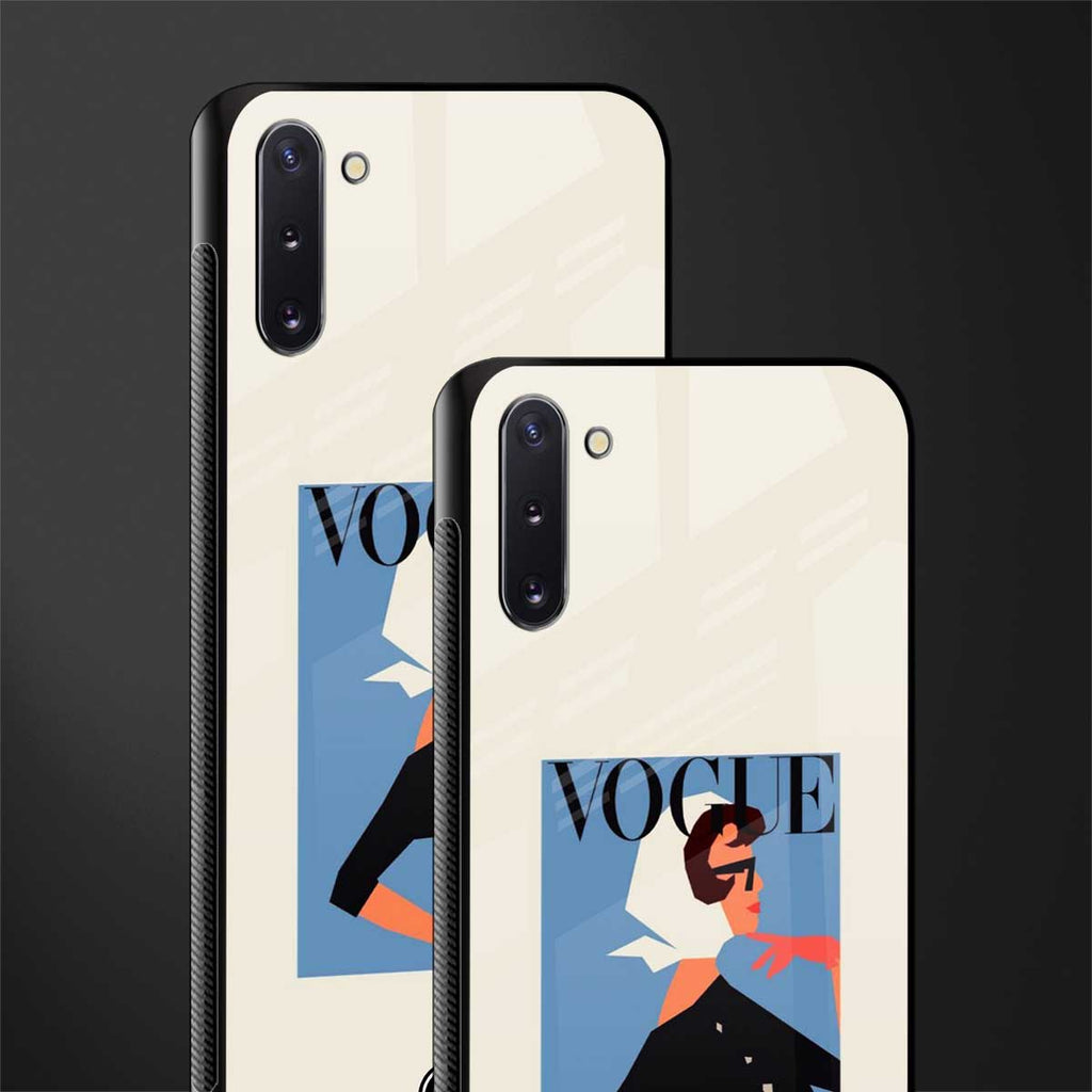 vogue lady glass case for samsung galaxy note 10 image-2