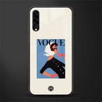 vogue lady glass case for samsung galaxy a70 image