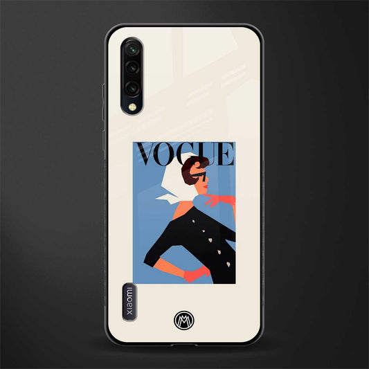 vogue lady glass case for mi a3 redmi a3 image