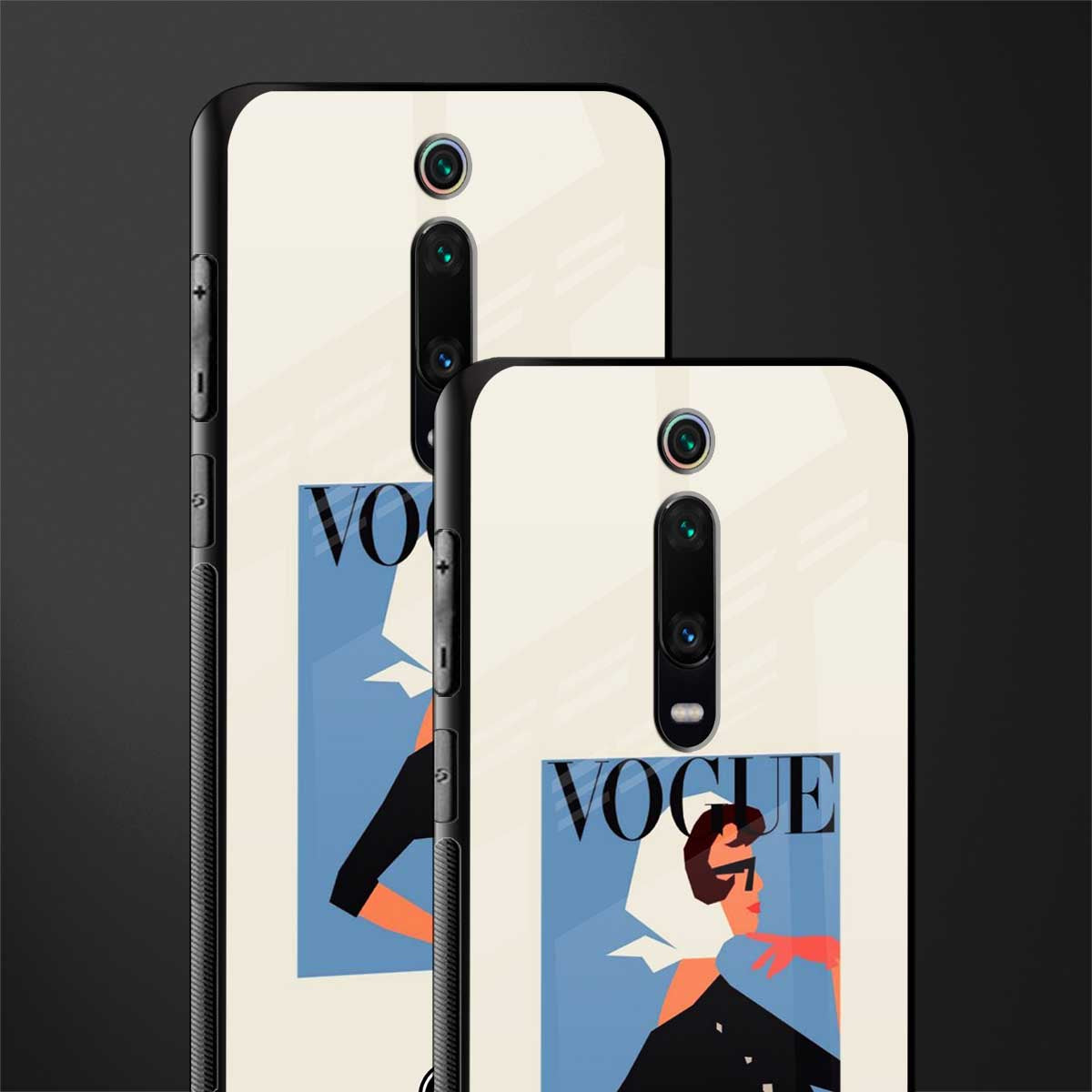 vogue lady glass case for redmi k20 pro image-2