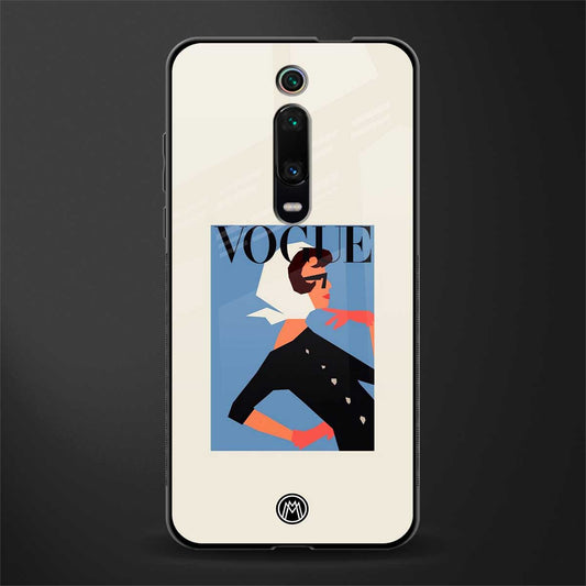 vogue lady glass case for redmi k20 image