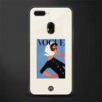 vogue lady glass case for oppo a7 image