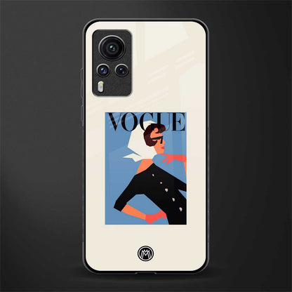 vogue lady glass case for vivo x60 pro image