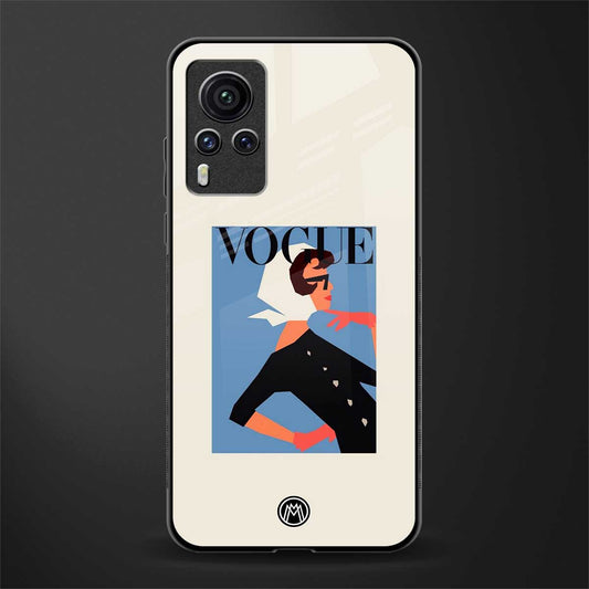 vogue lady glass case for vivo x60 pro image