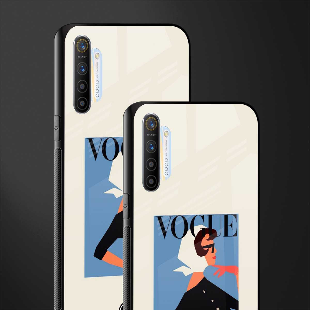 vogue lady glass case for realme xt image-2