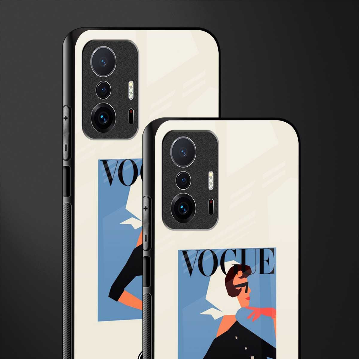 vogue lady glass case for mi 11t pro 5g image-2