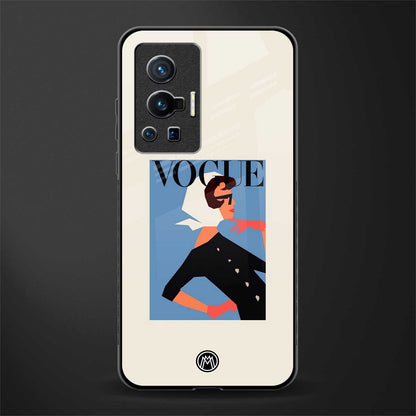 vogue lady glass case for vivo x70 pro image