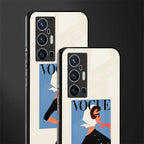 vogue lady glass case for vivo x70 pro plus image-2