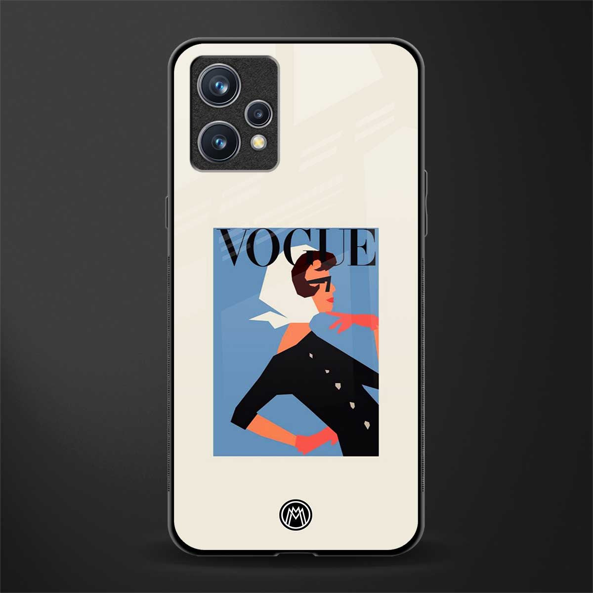 vogue lady glass case for realme 9 4g image