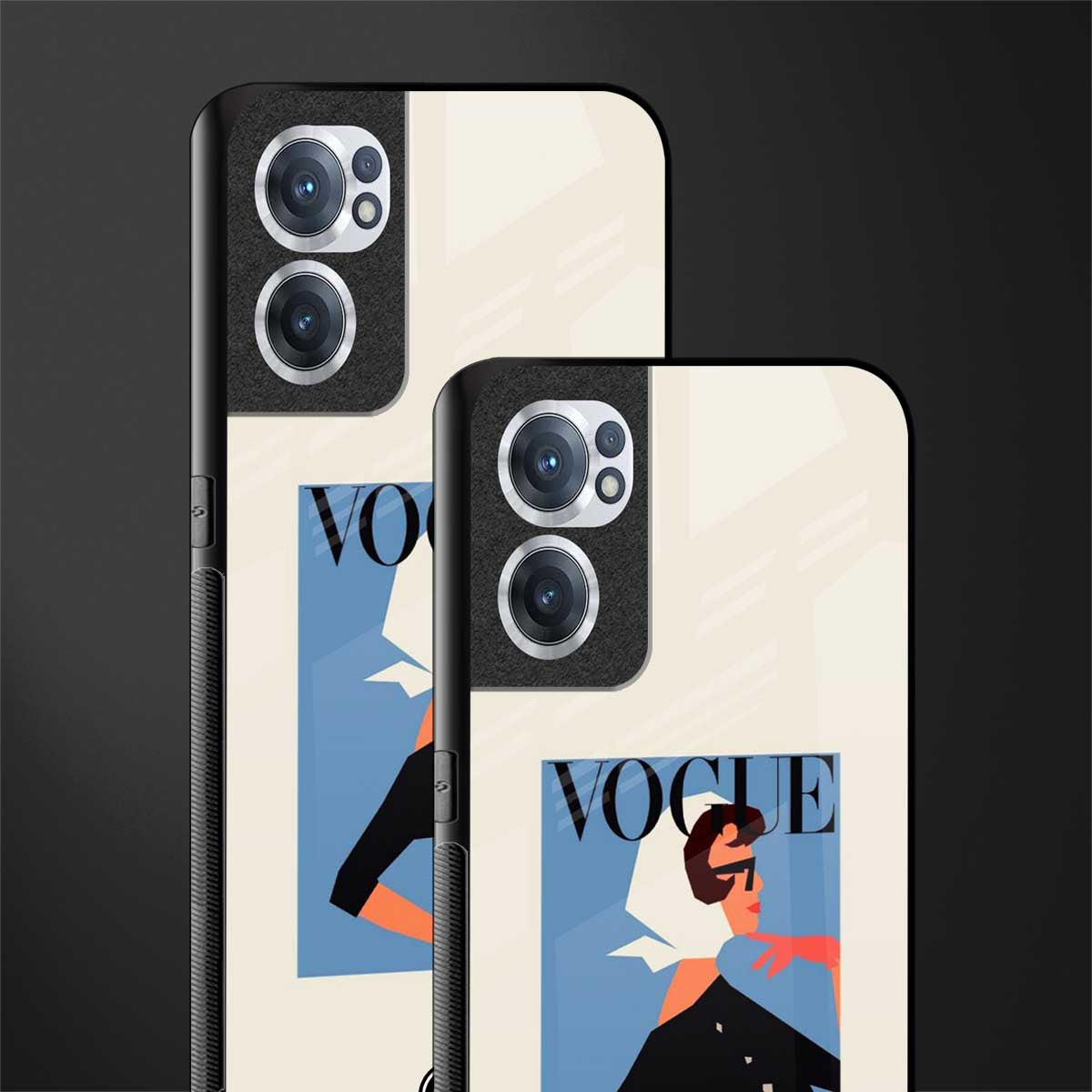 vogue lady glass case for oneplus nord ce 2 5g image-2