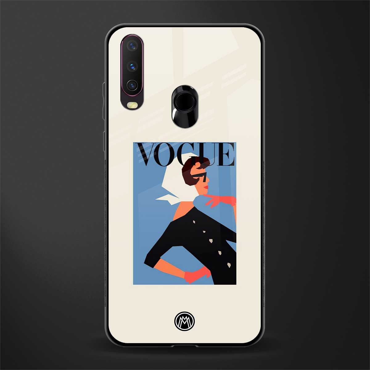 vogue lady glass case for vivo y15 image