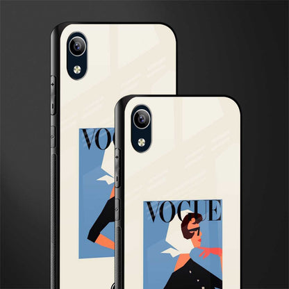 vogue lady glass case for vivo y90 image-2