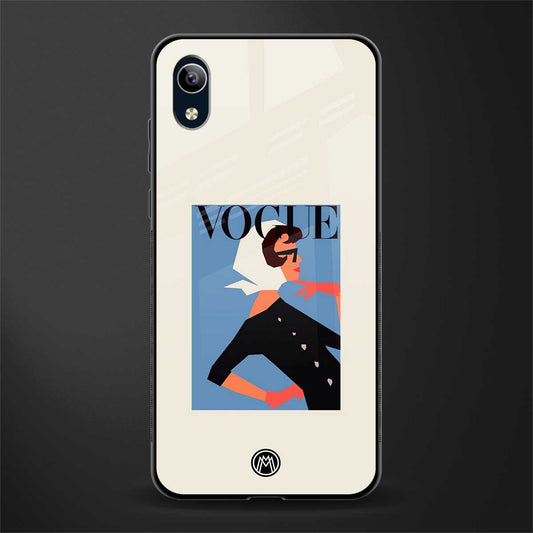 vogue lady glass case for vivo y90 image