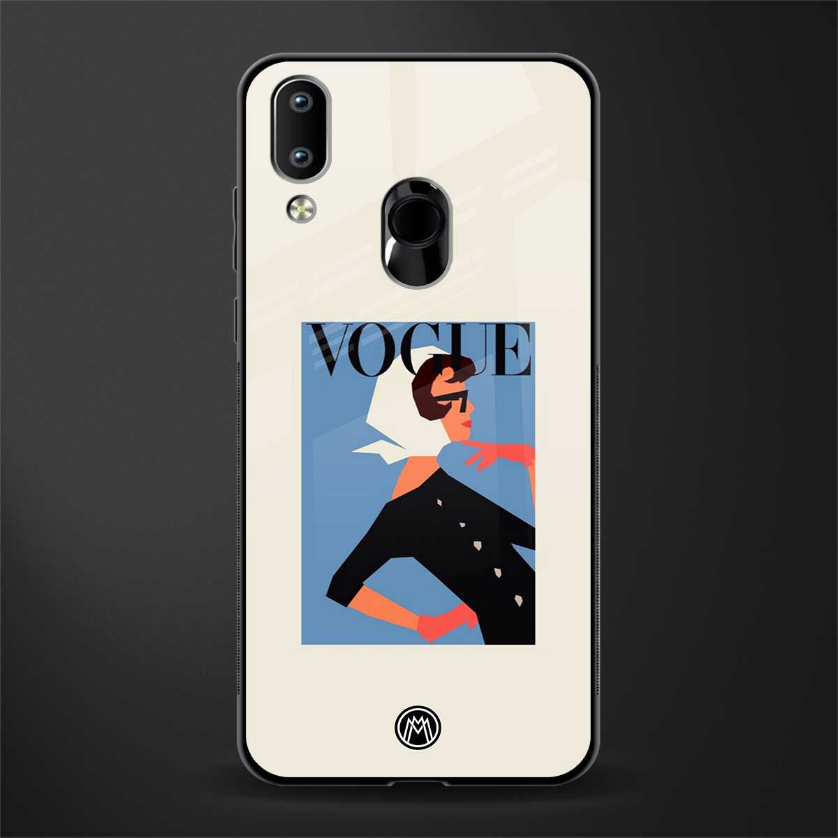 vogue lady glass case for vivo y95 image