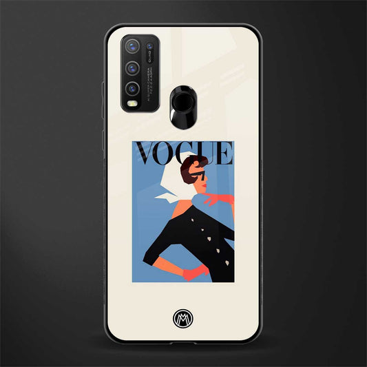 vogue lady glass case for vivo y30 image