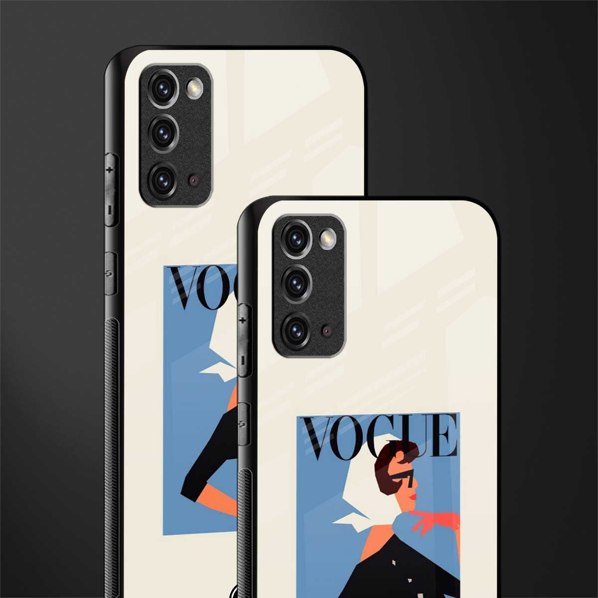 vogue lady glass case for samsung galaxy note 20 image-2
