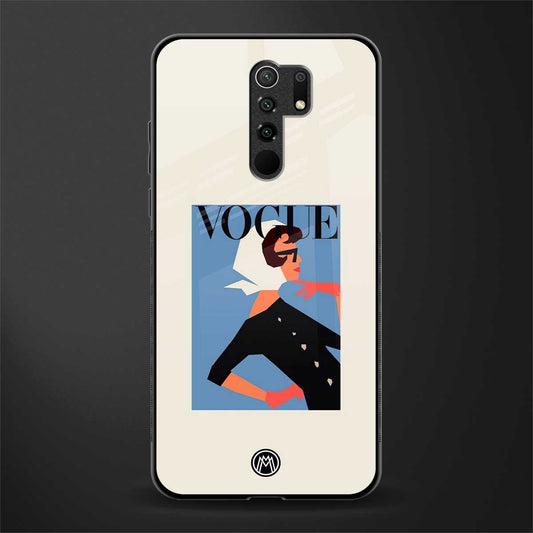vogue lady glass case for poco m2 reloaded image