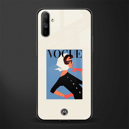 vogue lady glass case for realme c3 image