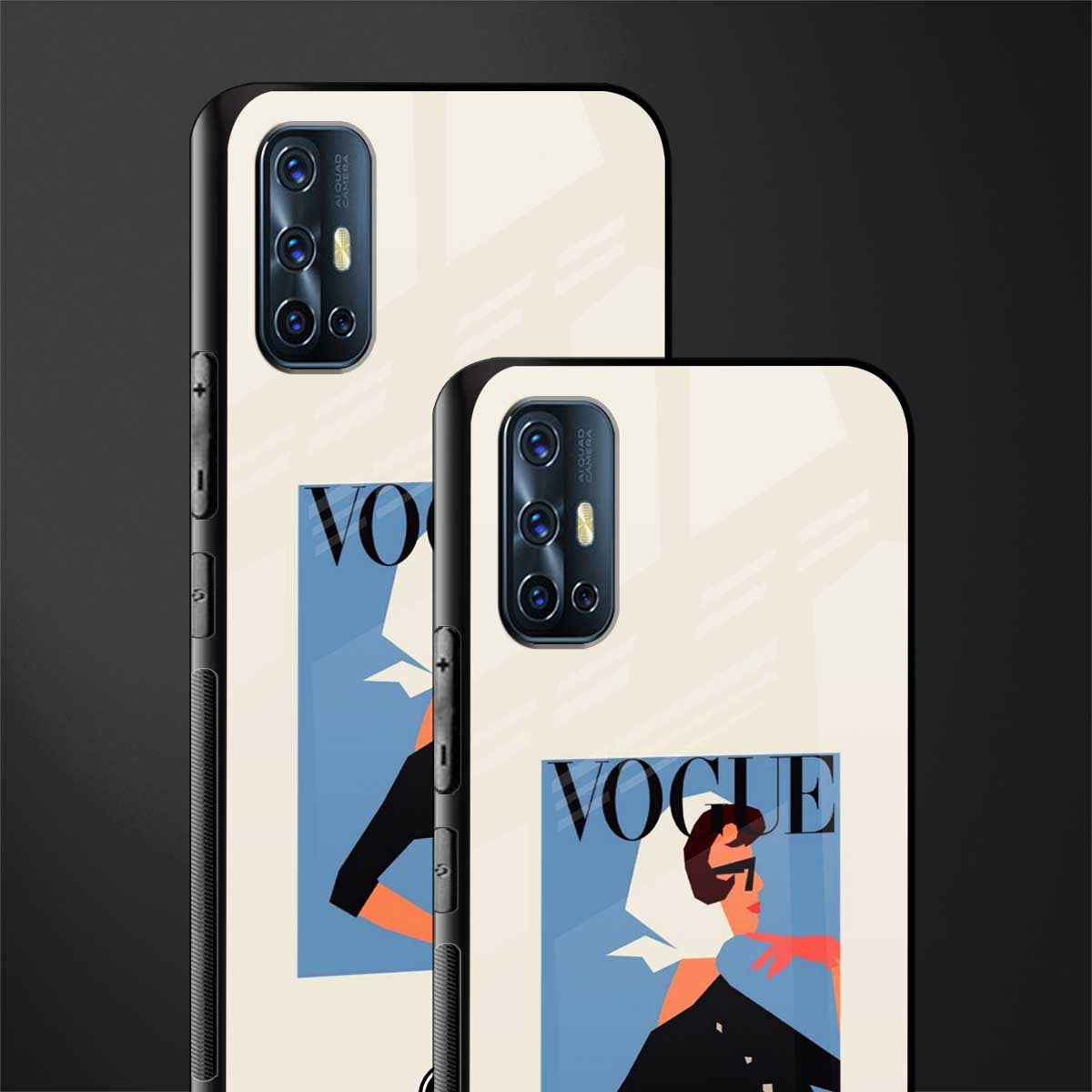 vogue lady glass case for vivo v17 image-2