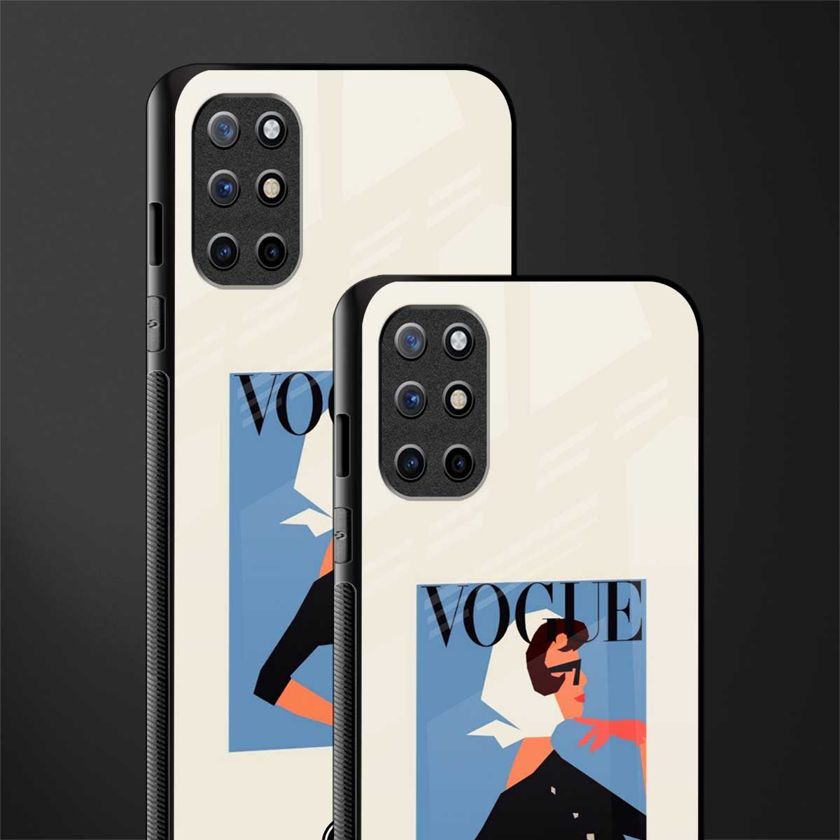 vogue lady glass case for oneplus 8t image-2