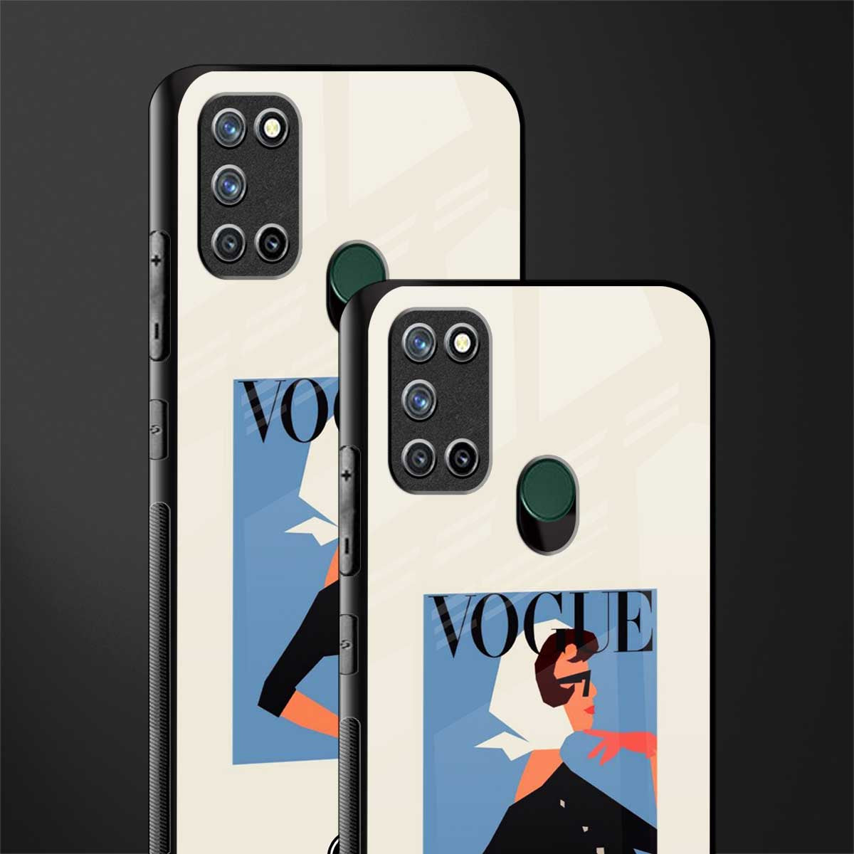 vogue lady glass case for realme 7i image-2