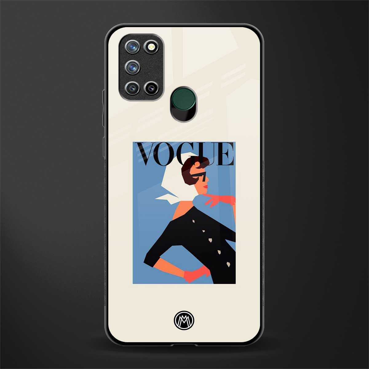 vogue lady glass case for realme 7i image