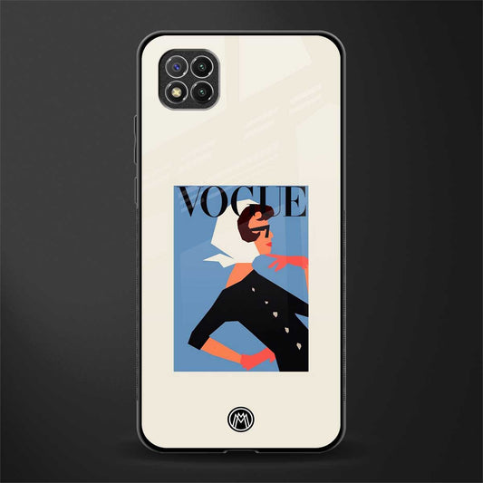 vogue lady glass case for poco c3 image