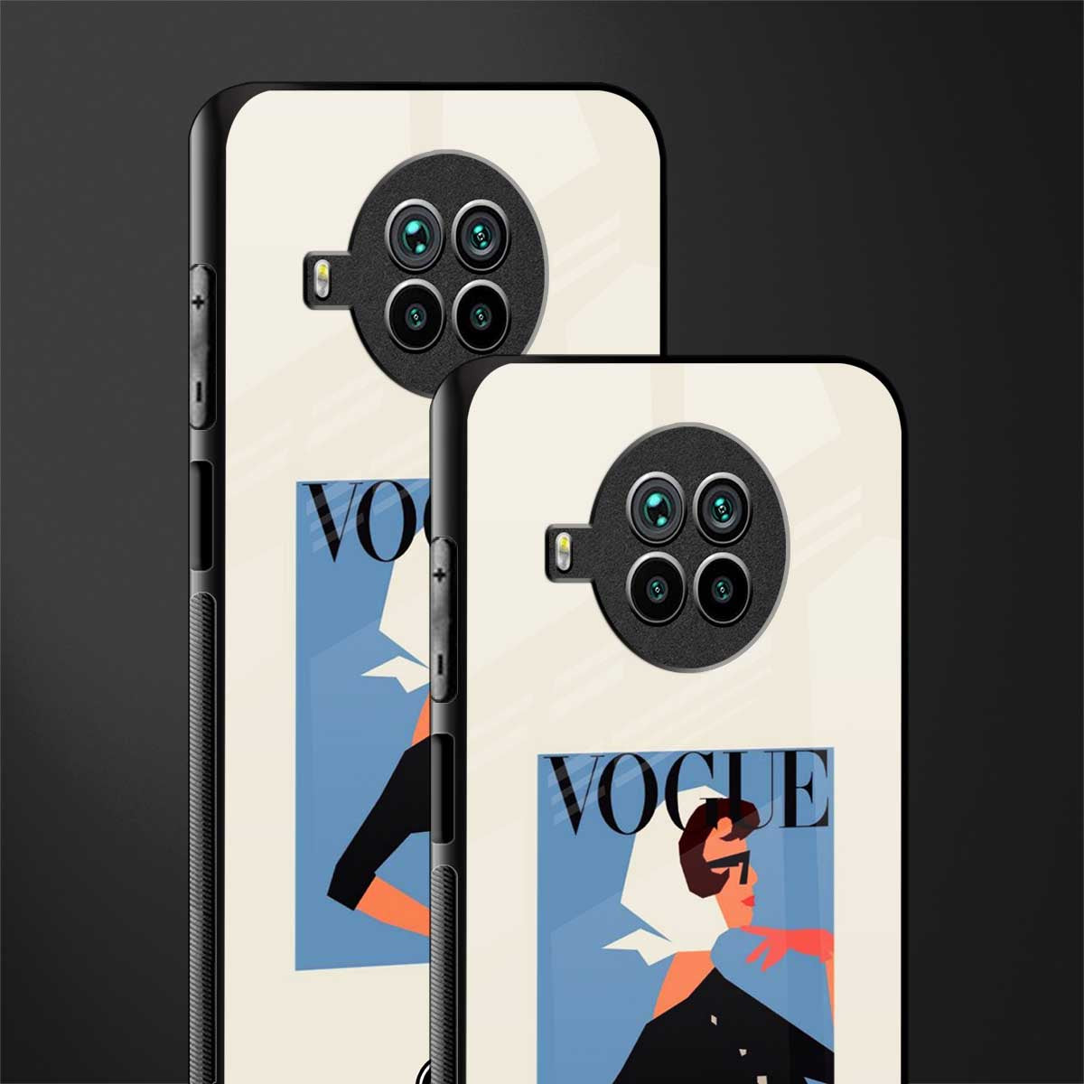 vogue lady glass case for mi 10i image-2