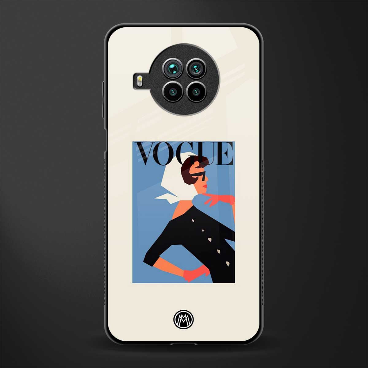 vogue lady glass case for mi 10i image
