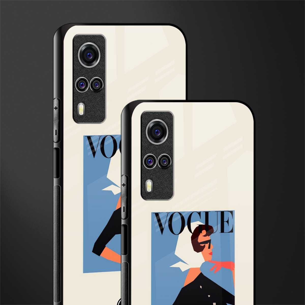 vogue lady glass case for vivo y51 image-2