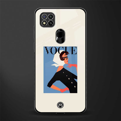 vogue lady glass case for redmi 9 activ image