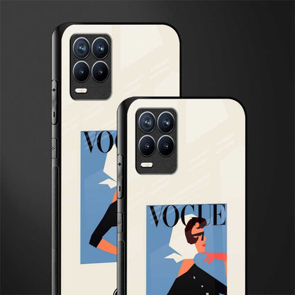 vogue lady glass case for realme 8 pro image-2